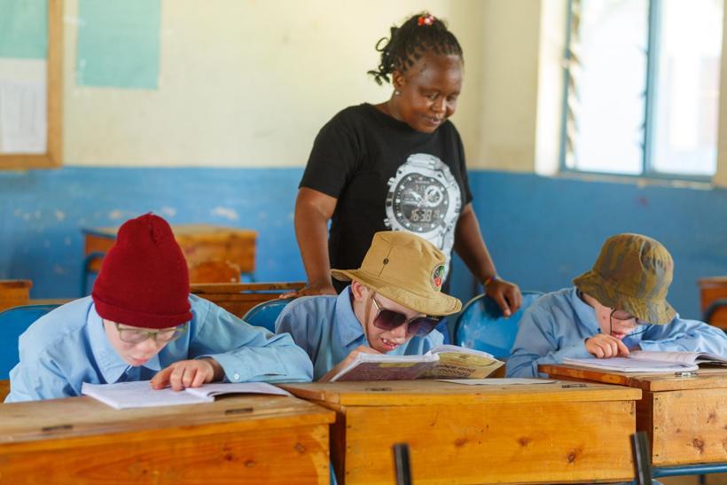 A school visit.