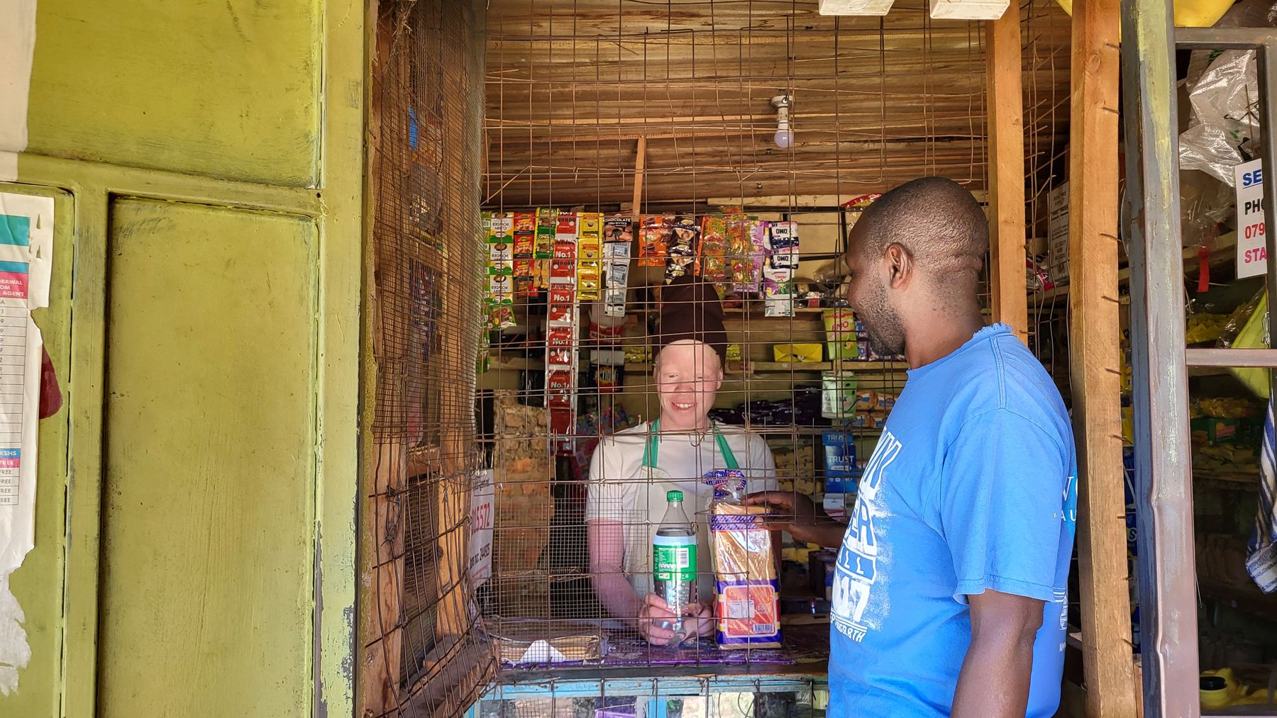 A member of Black Albinism at work in their own trade.